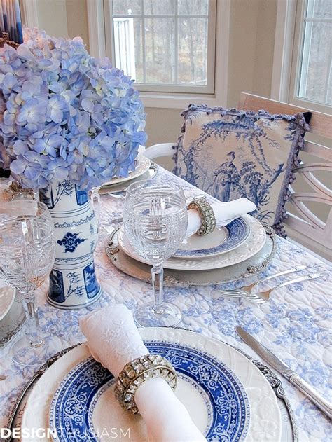 pinterest french with blue and white with flowers